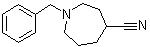 结构式 CAS# 346735-00-0, 六氢-1-苄基-1H-氮杂卓-4-甲腈