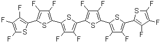 structure of CAS# 347838-21-5, 3,3',3'',3''',3'''',3''''',4,4',4'',4''',4'''',4''''',5,5'''''-Tetradecafluoro-2,2':5',2'':5'',2''':5''',2'''':5'''',2'''''-sexithiophene