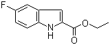 Ethyl 5-fluoroindole-2-carboxylate molecular structure (CAS 348-36-7)
