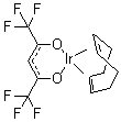structure of CAS# 34801-95-1, (1,5-Cyclooctadiene)(hexafluoroacetylacetonato)iridium(I)