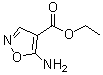 结构式 CAS# 34859-64-8, 5-氨基-4-异恶唑羧酸乙酯