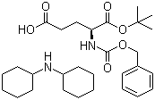 结构式 CAS# 34897-61-5, N-(苯基甲氧基羰基)-L-谷氨酸 1-(叔丁基)酯二环己基胺盐