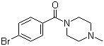 结构式 CAS# 349395-87-5, 1-(4-溴苯甲酰基)-4-甲基哌嗪
