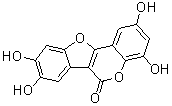 structure of CAS# 350681-33-3, Isodemethylwedelolactone;2,4,8,9-Tetrahydroxy-6H-benzofuro[3,2-c][1]benzopyran-6-one