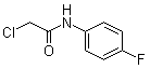 structure of CAS# 351-04-2, 2-Chloro-4'-fluoroacetanilide;2-Chloro-N-(4-fluorophenyl)acetamide;N-(4-Fluorophenyl)-2-chloroacetamide;N-(Chloroacetyl)-4-fluoroaniline