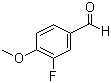 3-Fluoro-4-methoxybenzaldehyde molecular structure (CAS 351-54-2)