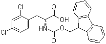 结构式 CAS# 352351-61-2, 2,4-二氯-N-[芴甲氧羰基]-D-苯丙氨酸