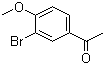 结构式 CAS# 35310-75-9, 3'-溴-4'-甲氧基苯乙酮