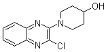 结构式 CAS# 353257-77-9, 1-(3-氯-2-喹喔啉基)-4-哌啶醇