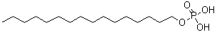 structure of CAS# 3539-43-3, Hexadecyl phosphate;Hexadecyl dihydrogen phosphate; Hostaphat CC 100; MAP 60H; Monafax 160; Mono-n-hexadecyl phosphate; Monocetyl phosphate; Monohexadecyl phosphate; Monopalmityl phosphate; Phosphoric acid monohexadecyl ester