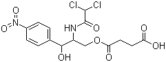 Chloramphenicol hemisuccinate molecular structure (CAS 3544-94-3)