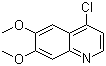 structure of CAS# 35654-56-9, 6,7-Dimethoxy-4-chloroquinoline;4-Chloro-6,7-dimethoxyquinoline