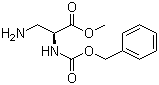 结构式 CAS# 35761-27-4, 3-氨基-N-(苄氧基羰基)-L-丙氨酸甲酯