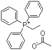 结构式 CAS# 35835-94-0, 乙基三苯基磷翁乙酸盐; 乙基三苯基醋酸膦