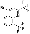 结构式 CAS# 35853-45-3, 4-溴-2,8-二(三氟甲基)喹啉