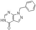 结构式 CAS# 35877-37-3, 1,5-二氢-1-苄基-4H-吡唑并[3,4-d]嘧啶-4-酮