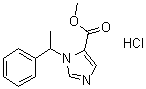 结构式 CAS# 35944-74-2, 美托咪酯盐酸盐