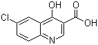 structure of CAS# 35973-14-9, 6-Chloro-4-hydroxyquinoline-3-carboxylic acid