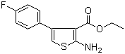 structure of CAS# 35978-33-7, Ethyl 2-amino-4-(4-fluorophenyl)thiophene-3-carboxylate;2-Amino-4-(4-fluorophenyl)-3-thiophenecarboxylic acid ethyl ester