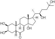 Ecdysone molecular structure (CAS 3604-87-3)