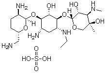 结构式 CAS# 362045-44-1, 硫酸依替米星