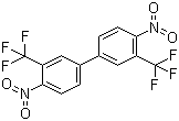 structure of CAS# 363-95-1, 4,4'-Dinitro-3,3'-bis(trifluoromethyl)biphenyl