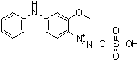 structure of CAS# 36305-05-2, 3-Methoxydiphenylamine-4-diazonium sulfate;3MDS