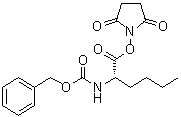 结构式 CAS# 36360-62-0, 2,5-二氧代-1-吡咯烷基 N-[苄氧羰基]-L-正亮氨酸酯
