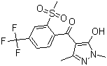 structure of CAS# 365400-11-9, Pyrasulfotole;(5-Hydroxy-1,3-dimethyl-1H-pyrazol-4-yl)[2-(methylsulfonyl)-4-(trifluoromethyl)phenyl]methanone