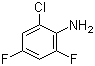 结构式 CAS# 36556-56-6, 2-氯-4,6-二氟苯胺