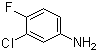 structure of CAS# 367-21-5, 3-Chloro-4-fluoroaniline;3-Chloro-4-fluorobenzenamine