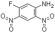 结构式 CAS# 367-81-7, 2,4-二硝基-5-氟苯胺