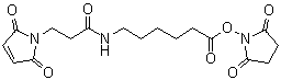 结构式 CAS# 367927-39-7, 琥珀酰亚胺基 6-(beta-马来酰亚胺基丙酰胺基)己酸酯