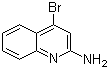 结构式 CAS# 36825-32-8, 4-溴-2-喹啉胺