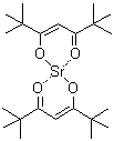 structure of CAS# 36830-74-7, Strontium bis(2,2,6,6-tetramethyl-3,5-heptanedionate);Strontium bis(dipivaloylmethanate); Strontium bis(dipivaloylmethane)