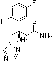 结构式 CAS# 368421-58-3, (2R,3R)-3-(2,5-二氟苯基)-3-羟基-2-甲基-4-(1H-1,2,4-三唑-1-基)硫代丁酰胺