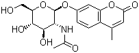 结构式 CAS# 37067-30-4, 4-甲基香豆素-2-乙酰氨基-2-脱氧-beta-D-吡喃葡萄糖苷