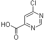 structure of CAS# 37131-91-2, 6-Chloro-4-pyrimidinecarboxylic acid