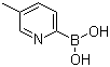 结构式 CAS# 372963-49-0, 5-甲基吡啶-2-硼酸