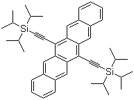 结构式 CAS# 373596-08-8, 6,13-双(三异丙基硅烷基乙炔基)并五苯