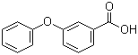 结构式 CAS# 3739-38-6, 3-苯氧基苯甲酸; 间苯氧基苯甲酸