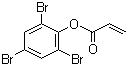 结构式 CAS# 3741-77-3, 2,4,6-三溴苯丙烯酸酯; 2,4,6-丙烯酸三溴苯酯