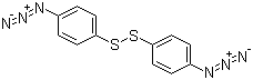 structure of CAS# 37434-06-3, Bis(4-azidophenyl)disulfide;4,4'-Diazidodiphenyl disulfide