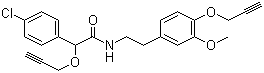 structure of CAS# 374726-62-2, Mandipropamid;2-(4-Chlorophenyl)-N-[2-[3-methoxy-4-(prop-2-ynyloxy)phenyl]ethyl]-2-(prop-2-ynyloxy)acetamide