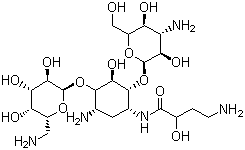 structure of CAS# 37517-28-5, Amikacin