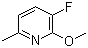 structure of CAS# 375368-80-2, 3-Fluoro-2-methoxy-6-picoline;3-Fluoro-2-methoxy-6-methylpyridine