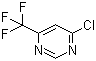 结构式 CAS# 37552-81-1, 4-氯-6-三氟甲基嘧啶; 6-氯-4-三氟甲基嘧啶