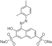 structure of CAS# 3761-53-3, Acid Red 26;C.I. 16150; 1-(2,4-Xylylazo)-2-naphthol-3,6-disulfonic acid disodium salt