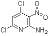 structure of CAS# 37660-64-3, 4,6-Dichloro-3-nitro-2-pyridinamine;2-Amino-4,6-dichloro-3-nitropyridine