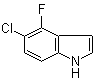 结构式 CAS# 376646-56-9, 5-氯-4-氟-1H-吲哚